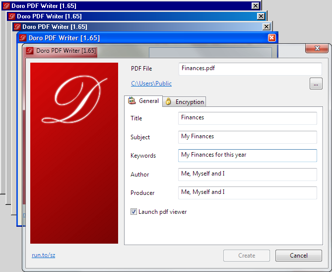 Doro Create Pdf Files For Free The Sz Development