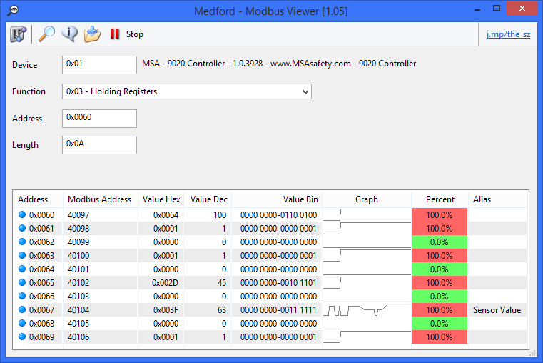 modbus poll to ip address