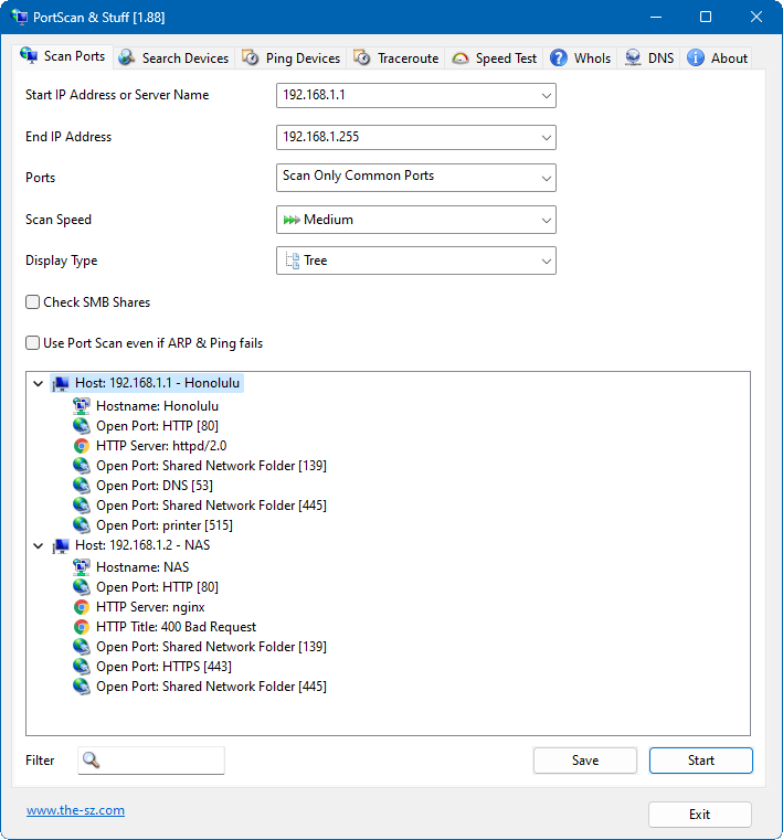 instal PortScan & Stuff 1.96